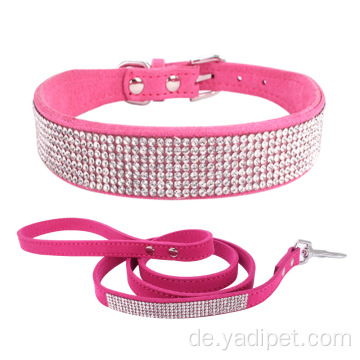 luxus diamant weiches hundehalsband match